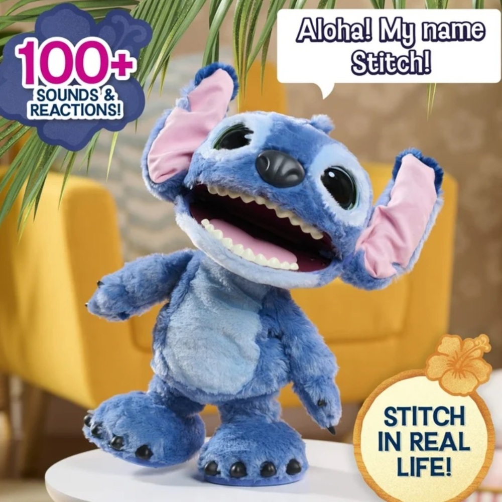 Stitch Plush Interactive Battery Toy Talks, Dances no box